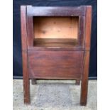 A 19th Century Mahogany Bedside cabinet commode 79 x 43 cm.