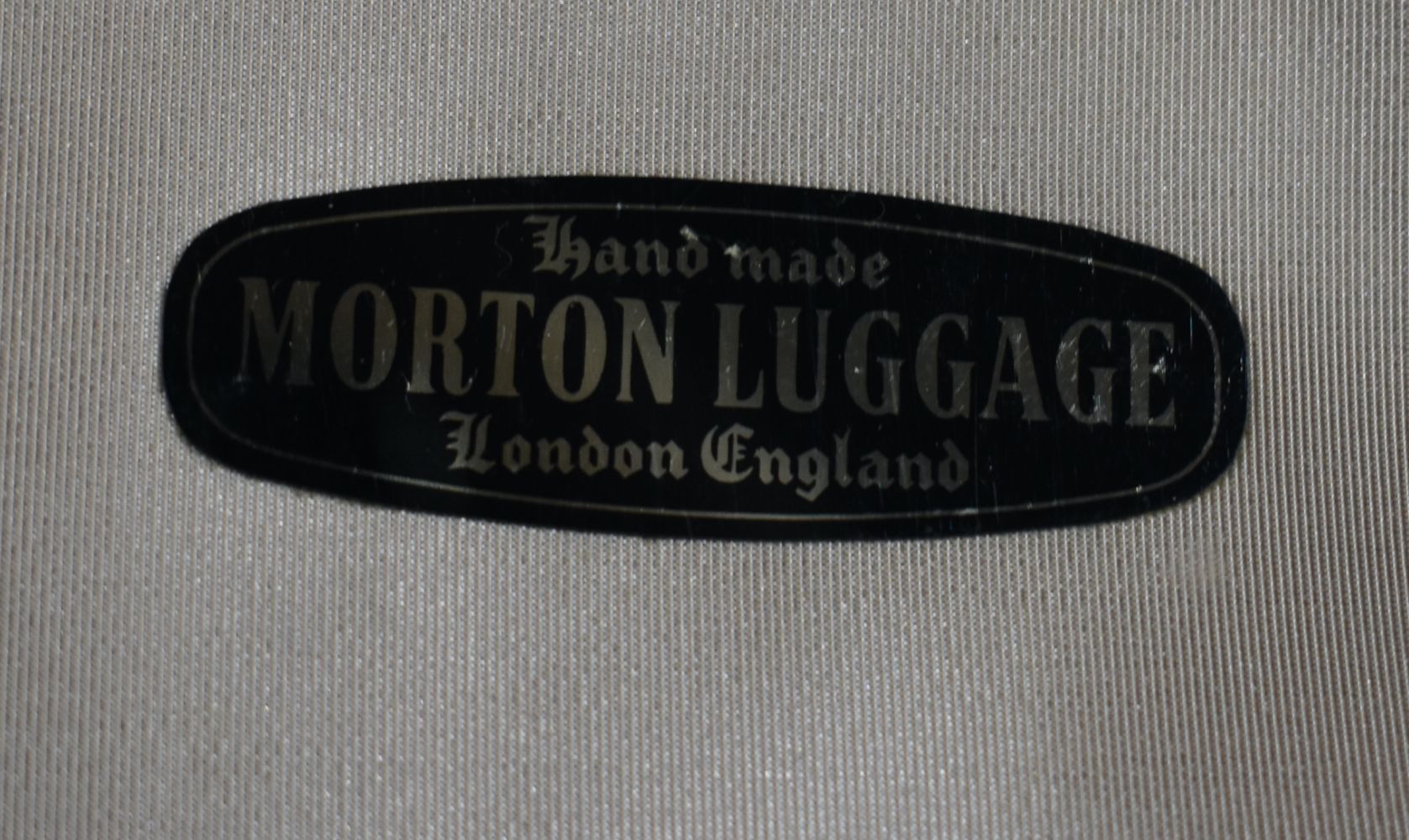 Three handmade vintage Morton of London suitcases cases together with another suitcase and a - Image 16 of 16