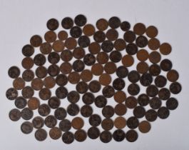 A collection of Edward Vll pennies (116)