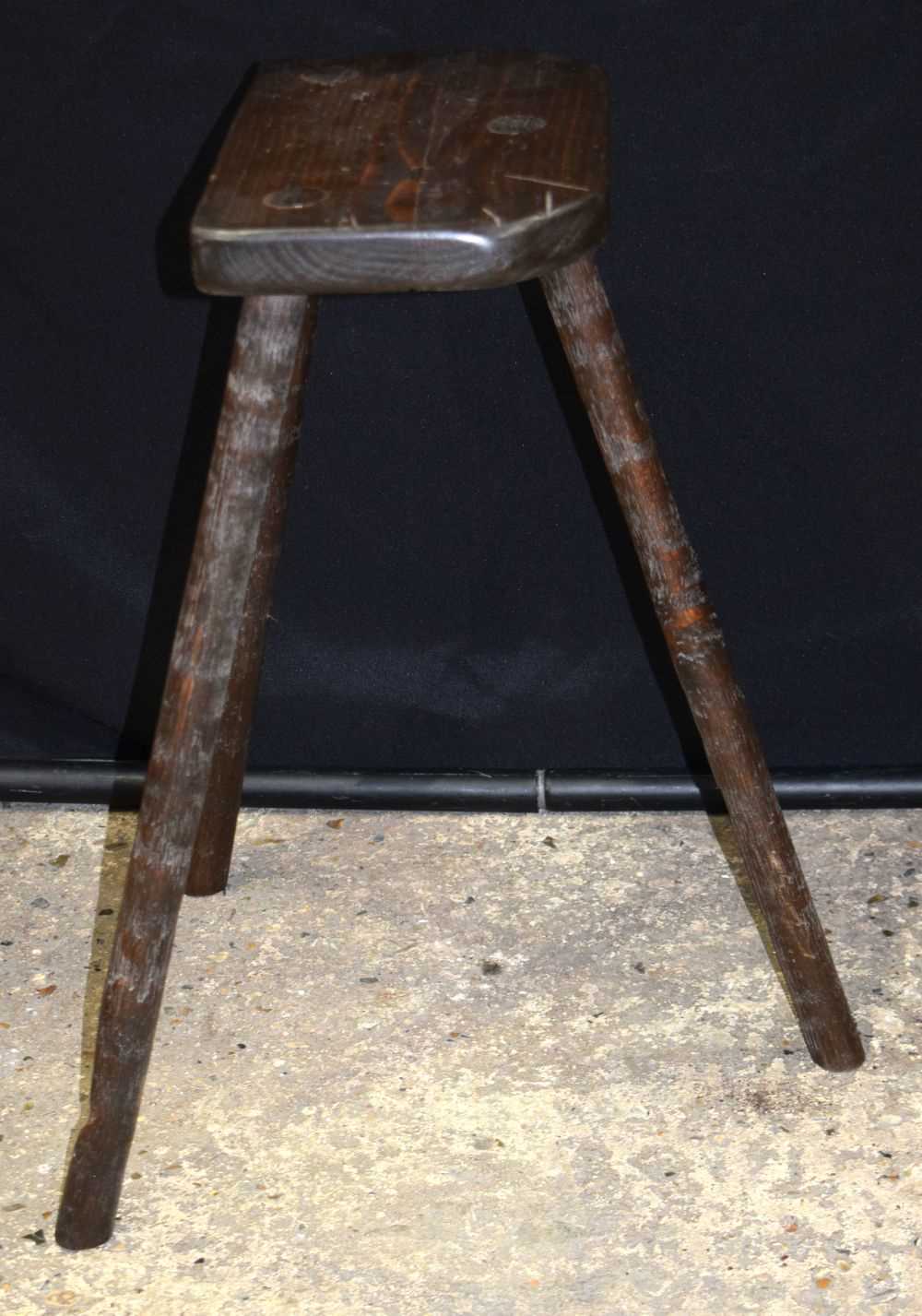 An wooden Cutlers stool 61 zx 36 x 21 cm. - Image 3 of 6