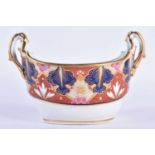 Flight Barr and Barr imari pattern boat shaped sucrier. 19 x 12cm