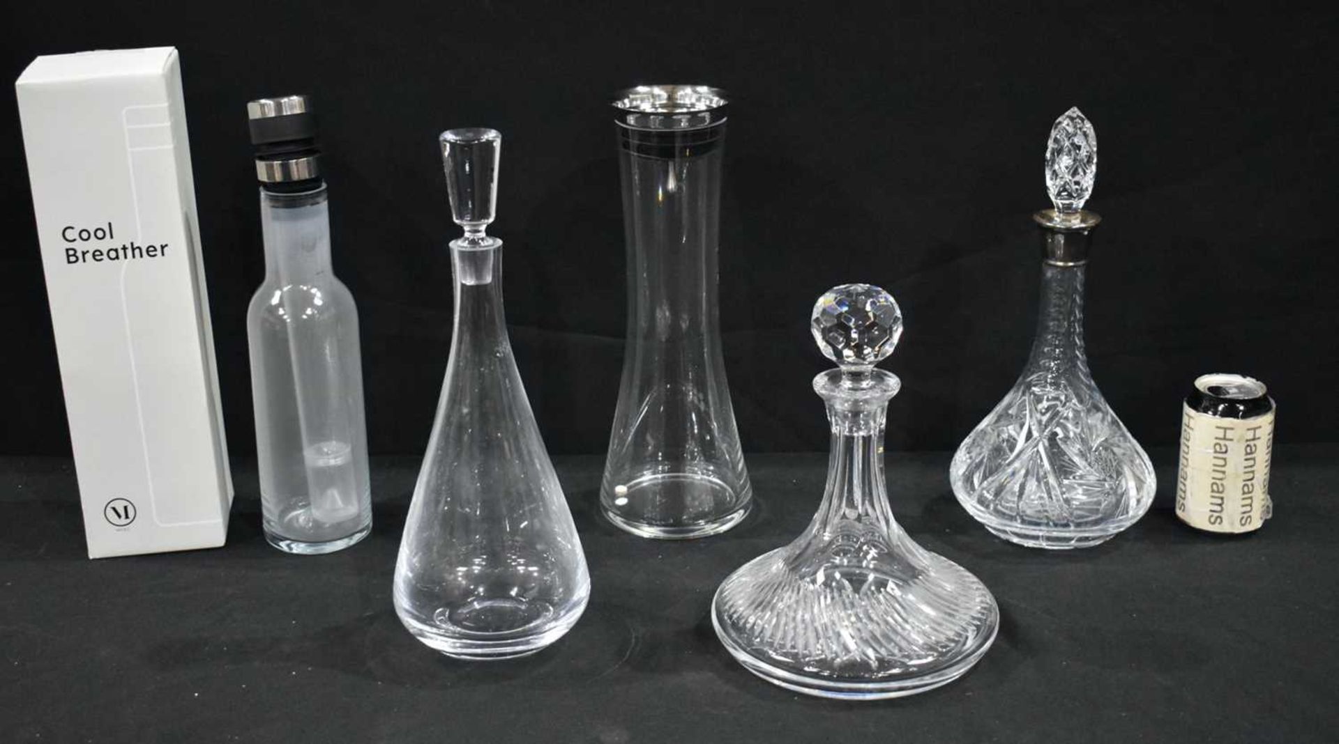 A collection of glass decanters, wine breathers etc (5) - Image 2 of 8