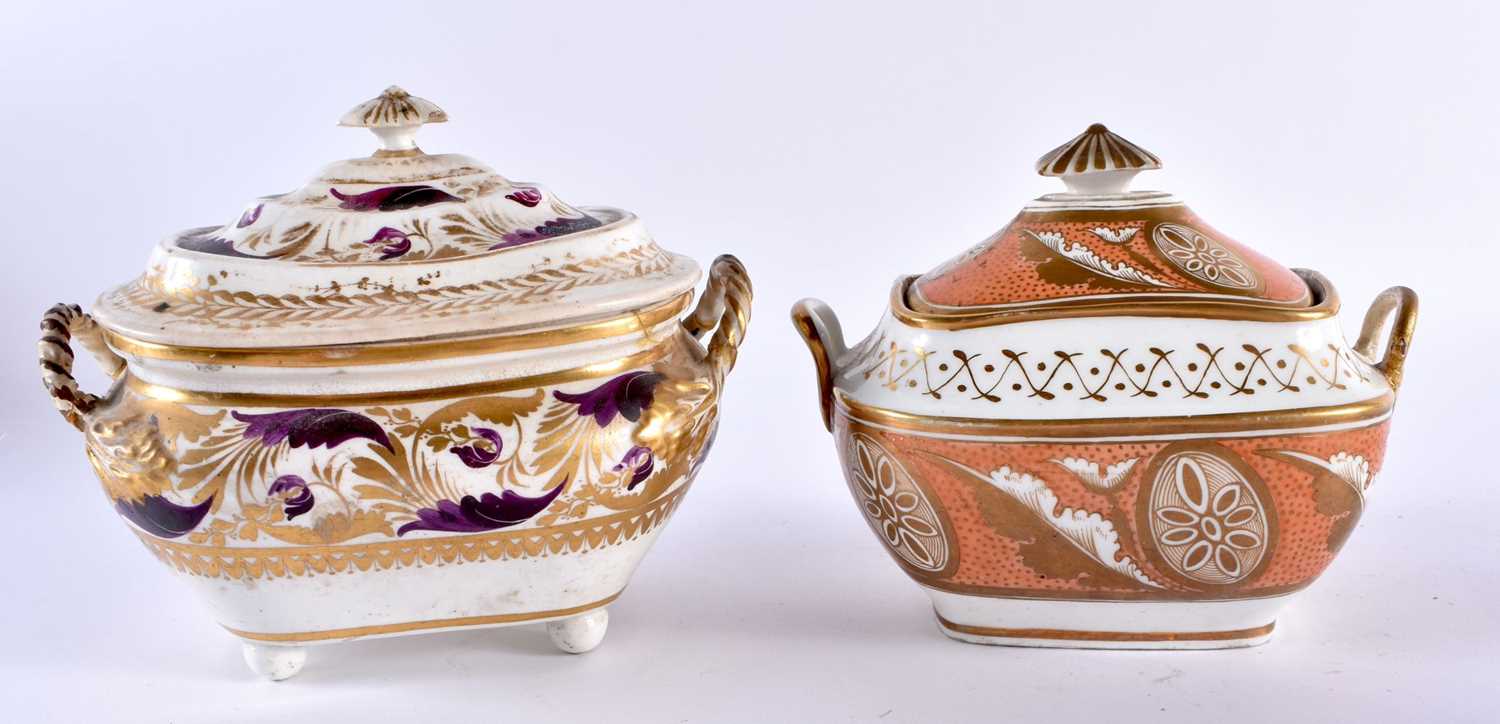Chelsea two handled ecuelle, two Derby sucriers and covers and other items (qty) - Image 2 of 9