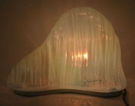 A LOVELY LARGE 1960S CARLO NASON MAZZEGA ICEBERG LAMP LT302 modelled upon a metal base and formed