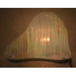 A LOVELY LARGE 1960S CARLO NASON MAZZEGA ICEBERG LAMP LT302 modelled upon a metal base and formed