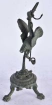 A Grand Tour Bronze of a Stork with a Serpent Coiled in its Beak. 24cm high