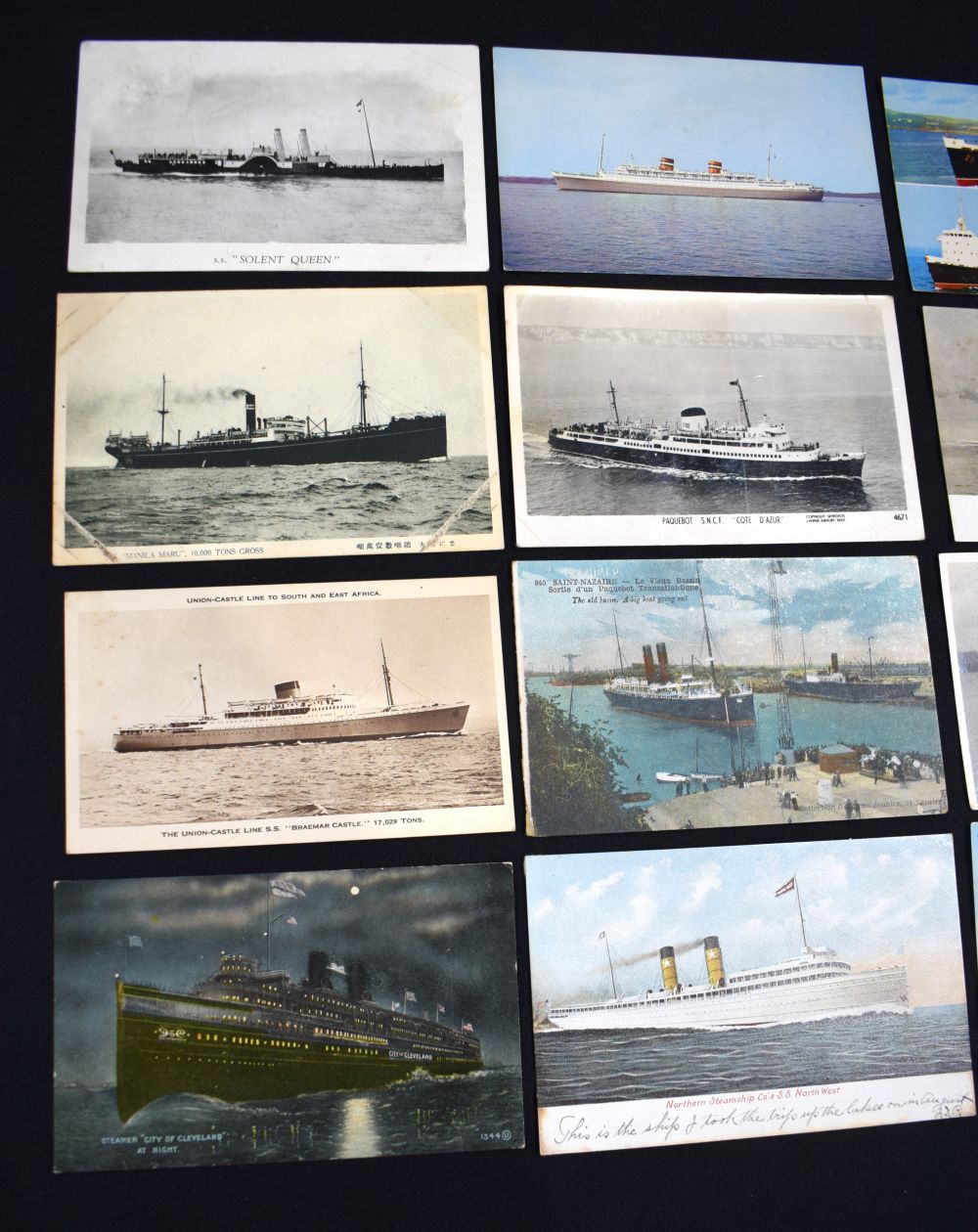 A good quality postcard album Cruise liners, Merchant ships, White star line, Orient line etc (72) - Image 24 of 34
