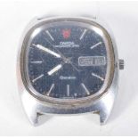 AN OMEGA MEGAQUARTZ WATCH. 4 cm wide inc crown.