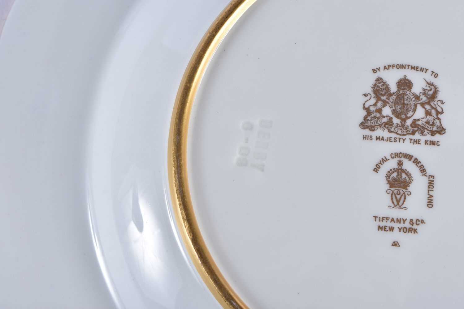 Royal Crown Derby Judge Gary service pudding basin with initial ‘G’, highly gilt by George - Image 13 of 14