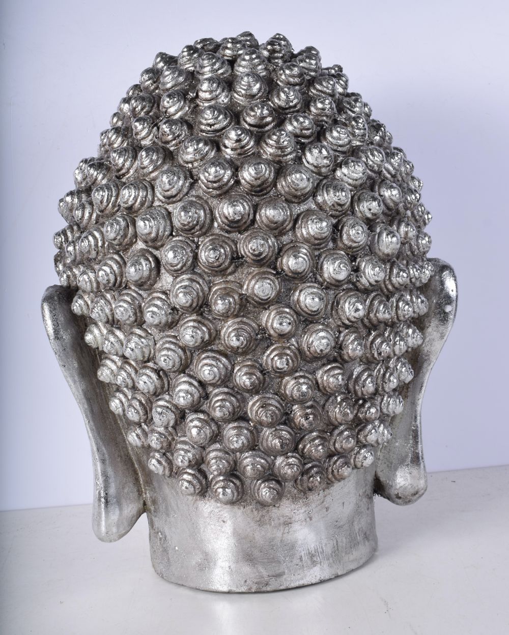 A large Buddhas head 43 cm. - Image 6 of 6