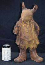 A cast Iron Beatrix potter Mouse figure 43 cm.