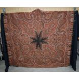 An antique Indian embroidered textile 140 x 140 cm