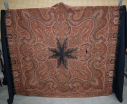 An antique Indian embroidered textile 140 x 140 cm