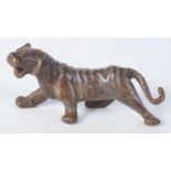 A Japanese Bronze Tiger. 7.3 cm x 3.4cm x 2.6 cm, weight 94g