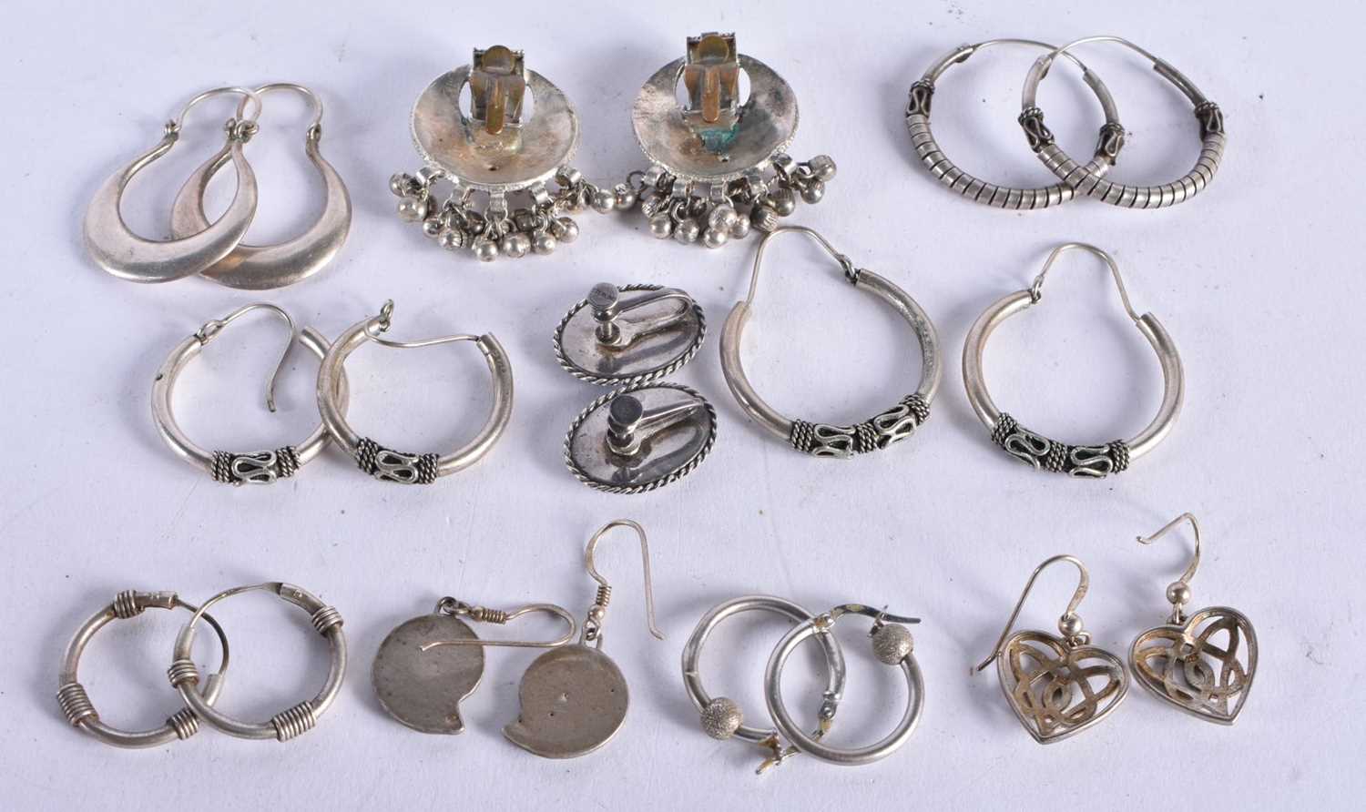 Ten Pairs of Silver Earrings (10) - Image 2 of 2