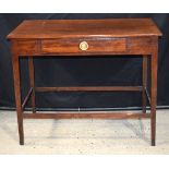 An antique mahogany single drawer Hall table 71 x 94 x 54 cm.