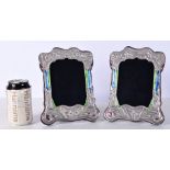 A pair of Silver Art Deco picture frames 21 x 15 cm.(2).