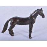 A Bronze Model of a Horse. 8.7cm x 7cm x 2.2 cm, weight 129g