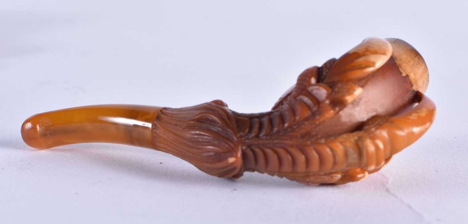 A CASED MEERSCHAUM PIPE. 8.5 cm x 4.5 cm. - Image 4 of 4