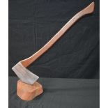 An advertising carved wooden Axe display 73 cm.