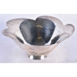 A TIFFANY & CO SILVER FLOWER BOWL. 525 grams. 24 cm x 10 cm.