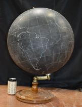 A Rare Philips slate surface Globe 63 x 48 cm.