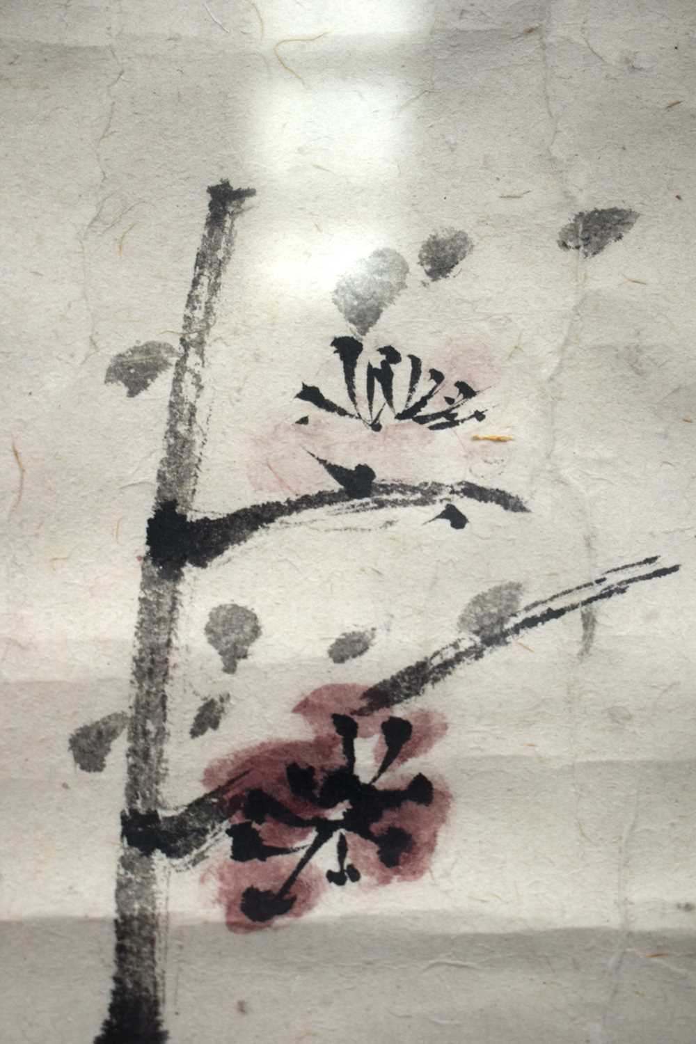 Attributed to Wu Chang Shuo (1844-1927) Watercolour, Flowering branches. 114 cm x 44 cm. - Image 10 of 22