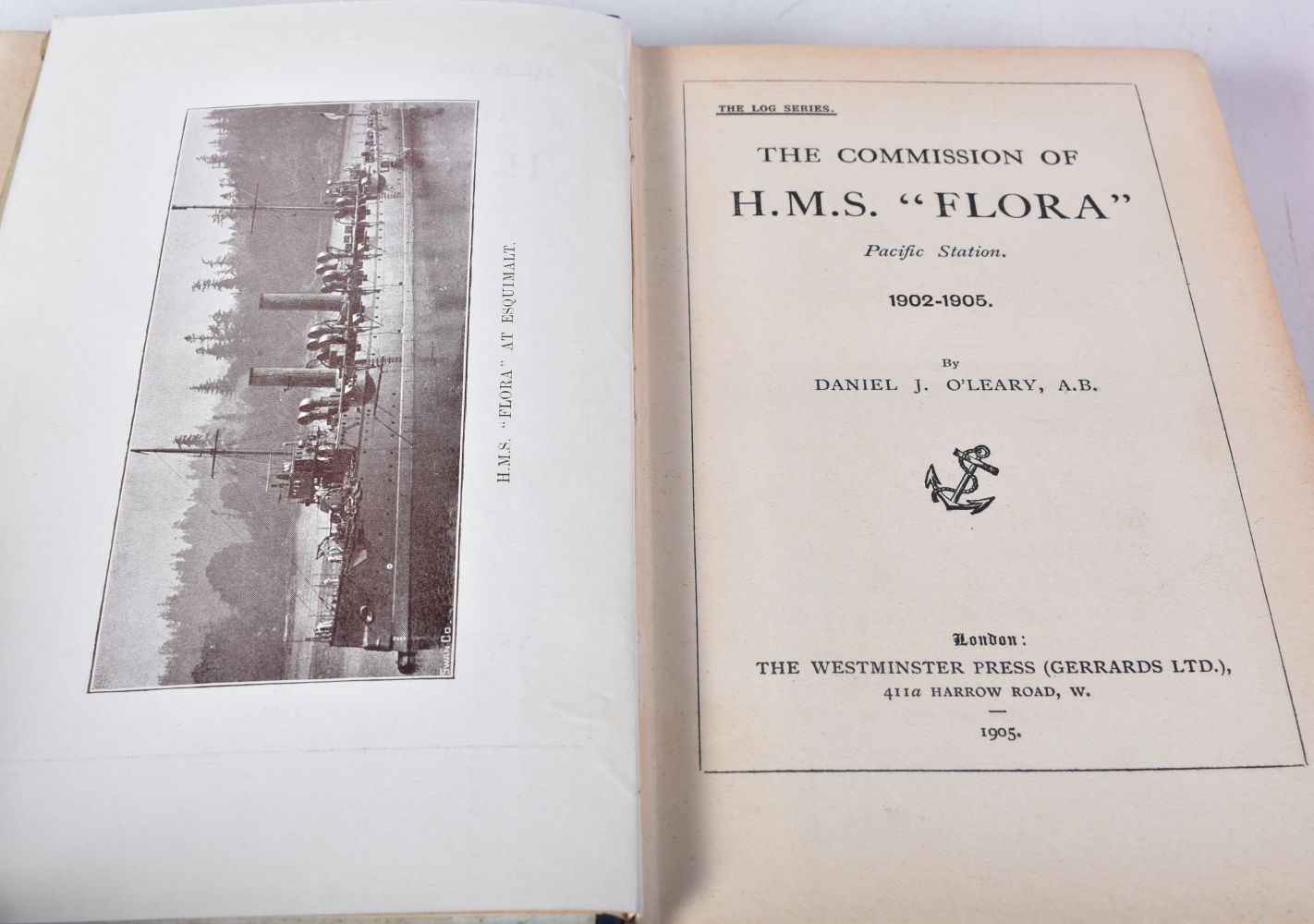 A collection from "The Log series" books HMS Ramillies,Flora and Victorious 3 x 19 x 13 cm. (4) - Image 11 of 12