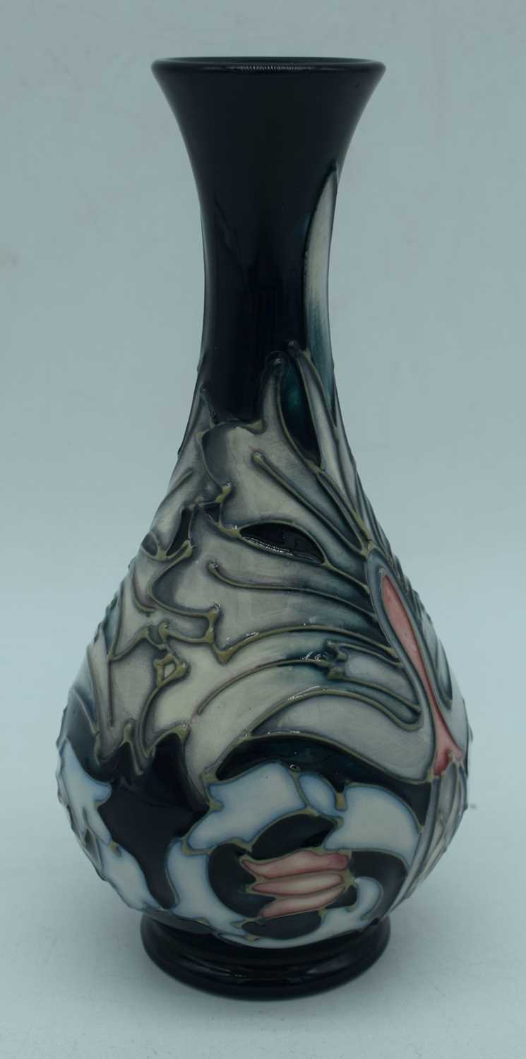 Moorcroft Pottery Baluster vase in the "Snakeshead" pattern, designed by Rachel Bishop 1995. 17 x - Image 4 of 8