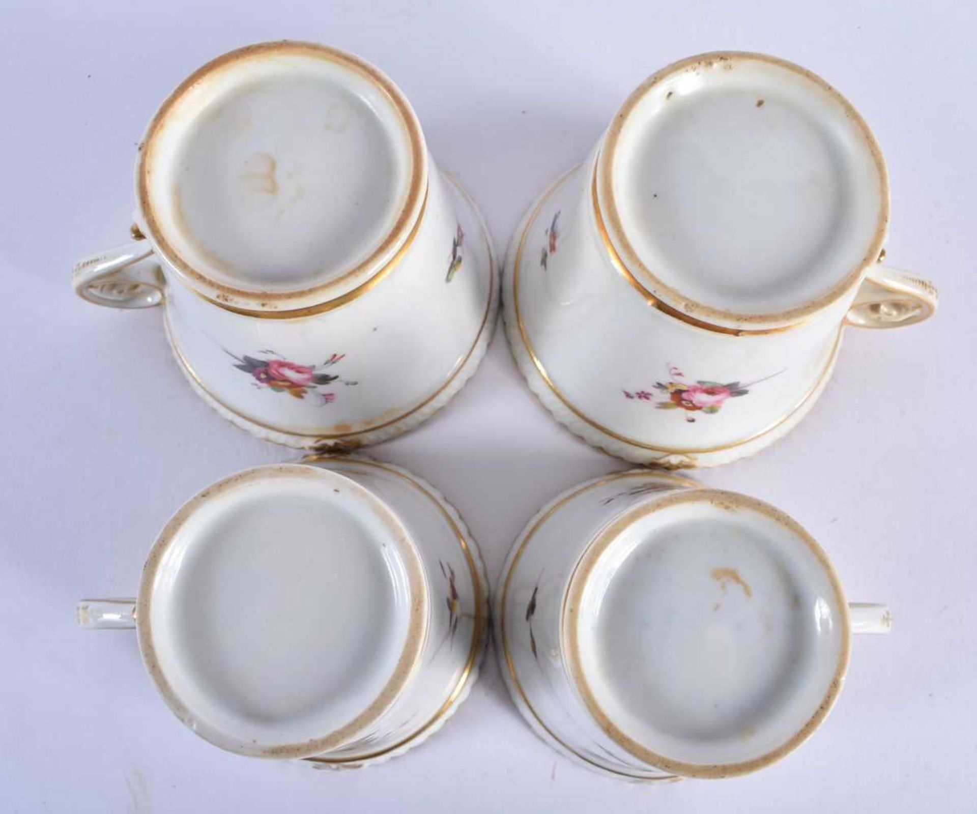 EARLY 19TH CENTURY CHAMBERLAINS WORCESTER TEAWARES. Largest 17 cm wide. (qty) - Image 12 of 23