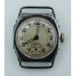 AN ART DECO WATCH. 2.75 cm wide inc crown.