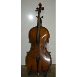 A Golden Strad Cello with Boosey and Hawkes label 108 cm.