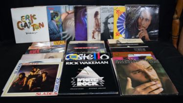 A collection of progressive rock LP's Eric Clapton, Gary Moore, Fleetwood mac, Rod Stewart (49)