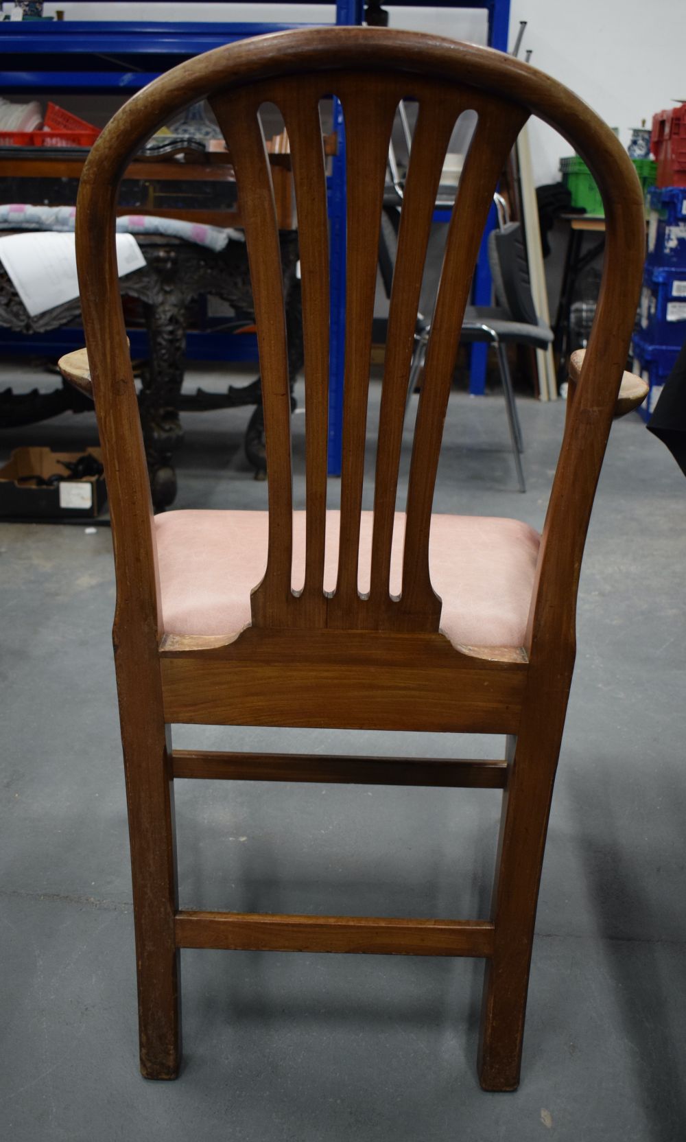 A GOOD HARLEQUIN SET OF SEVENTEEN MAHOGANY GEORGE III STYLE DINING CHAIRS. (17) - Image 17 of 18