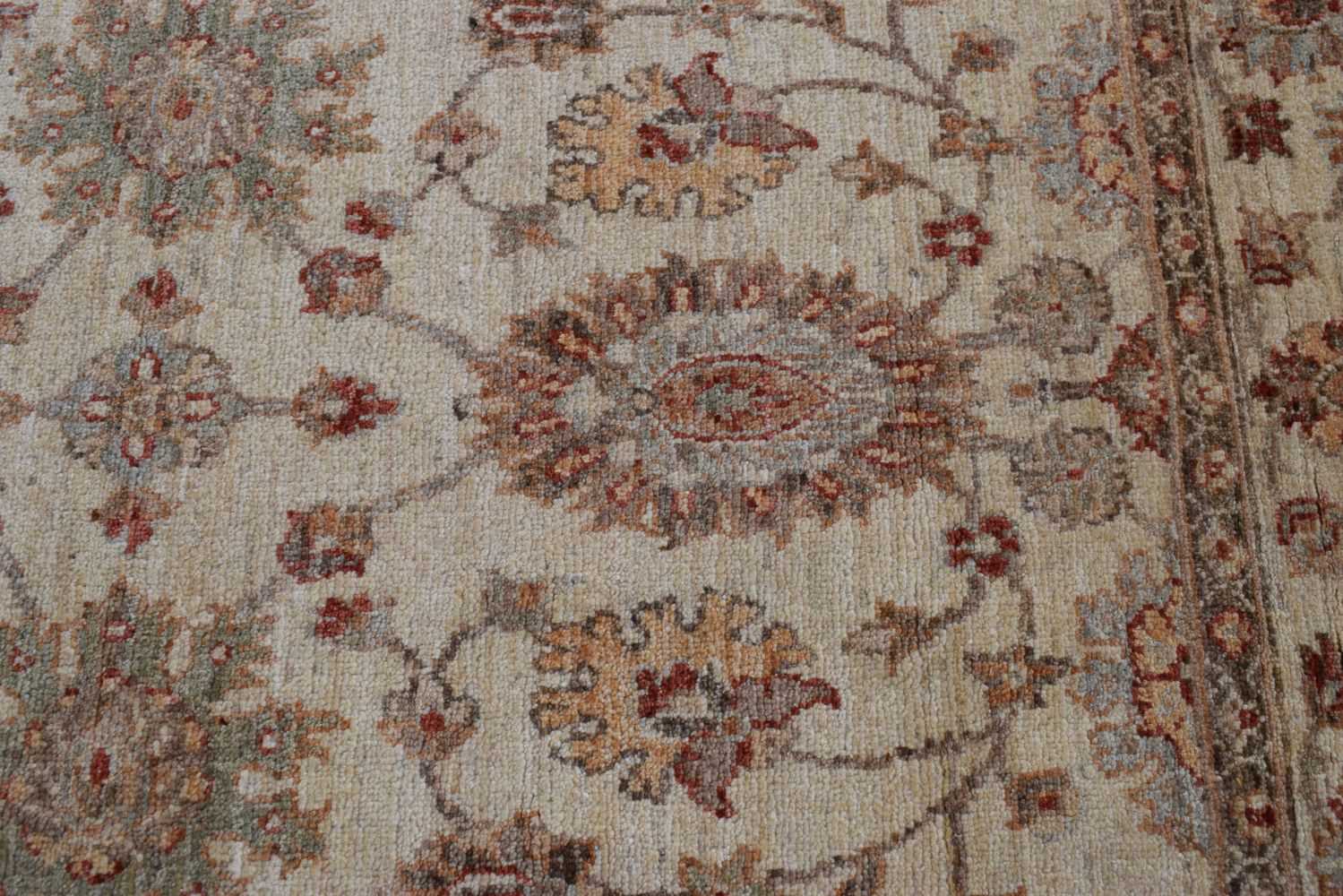 An Afghan Usak long rug 357 x 117 cm - Image 5 of 10