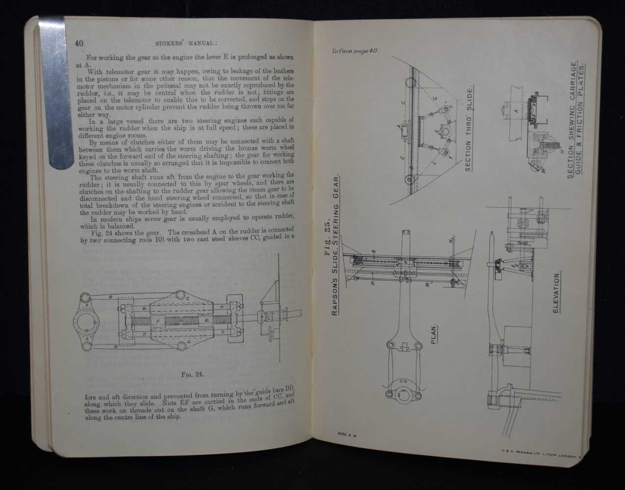 A collection of Engineering books including 1912 Stokers Manual, Steam manual 1917, Victualling - Image 3 of 4