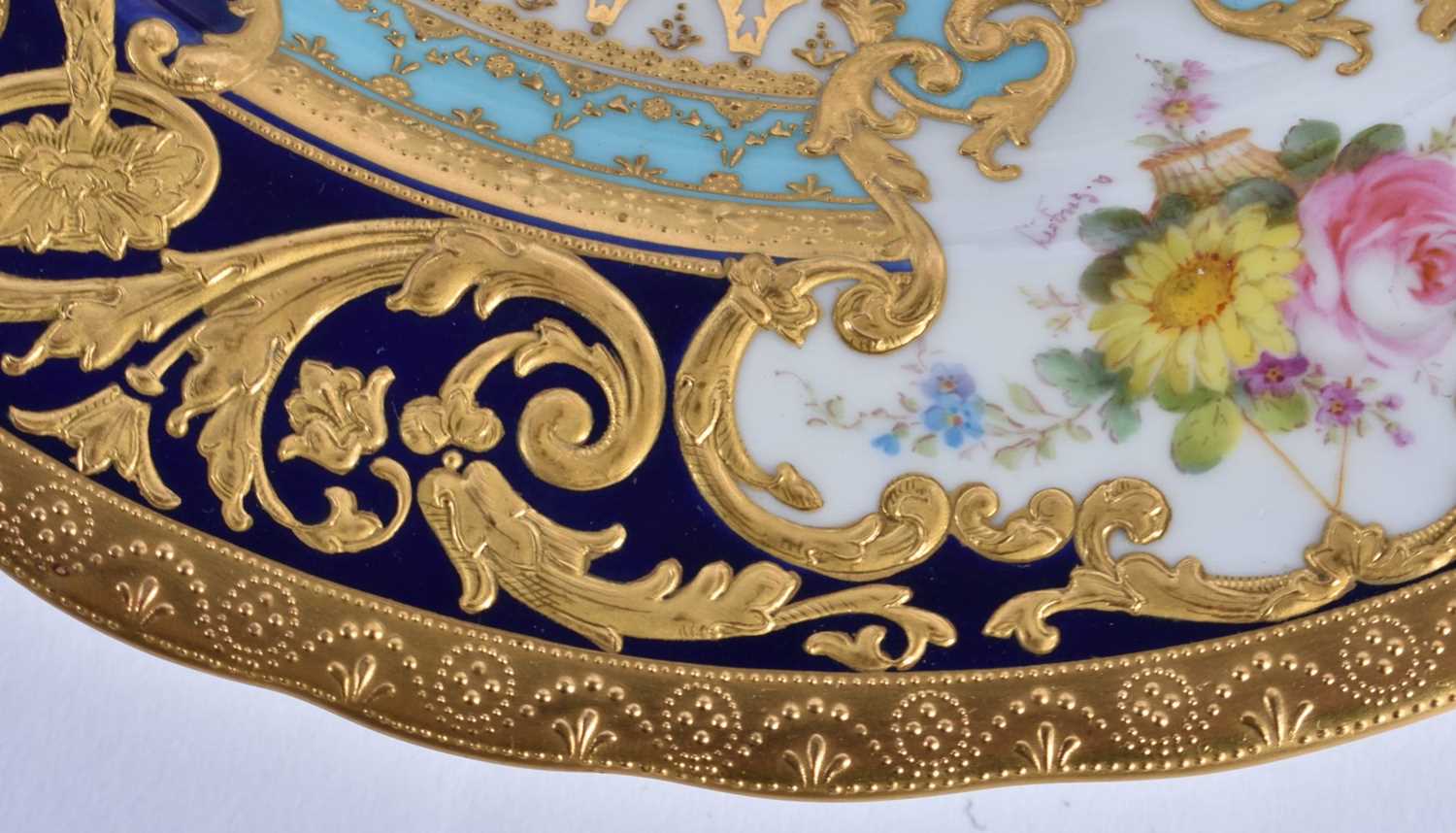 Royal Crown Derby Judge Gary service pudding basin with initial ‘G’, highly gilt by George - Image 6 of 14