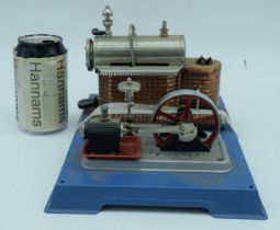 A German Wilesco D10 model steam engine 15 x 26 x 20 cm.