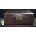 A large Chinese Wooden Trunk 32 x 76 x 52 cm.
