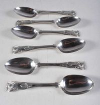 A Set of Six Victorian Silver Table Spoons by William Rawlings Sobey. Hallmarked Exeter 1851. 17.5