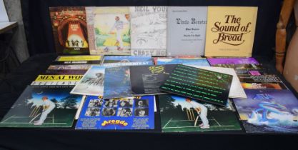 A collection of LP records mostly 1980/90 sPink Floyd, Genesis, Elvis Costello, Dave Edmunds,
