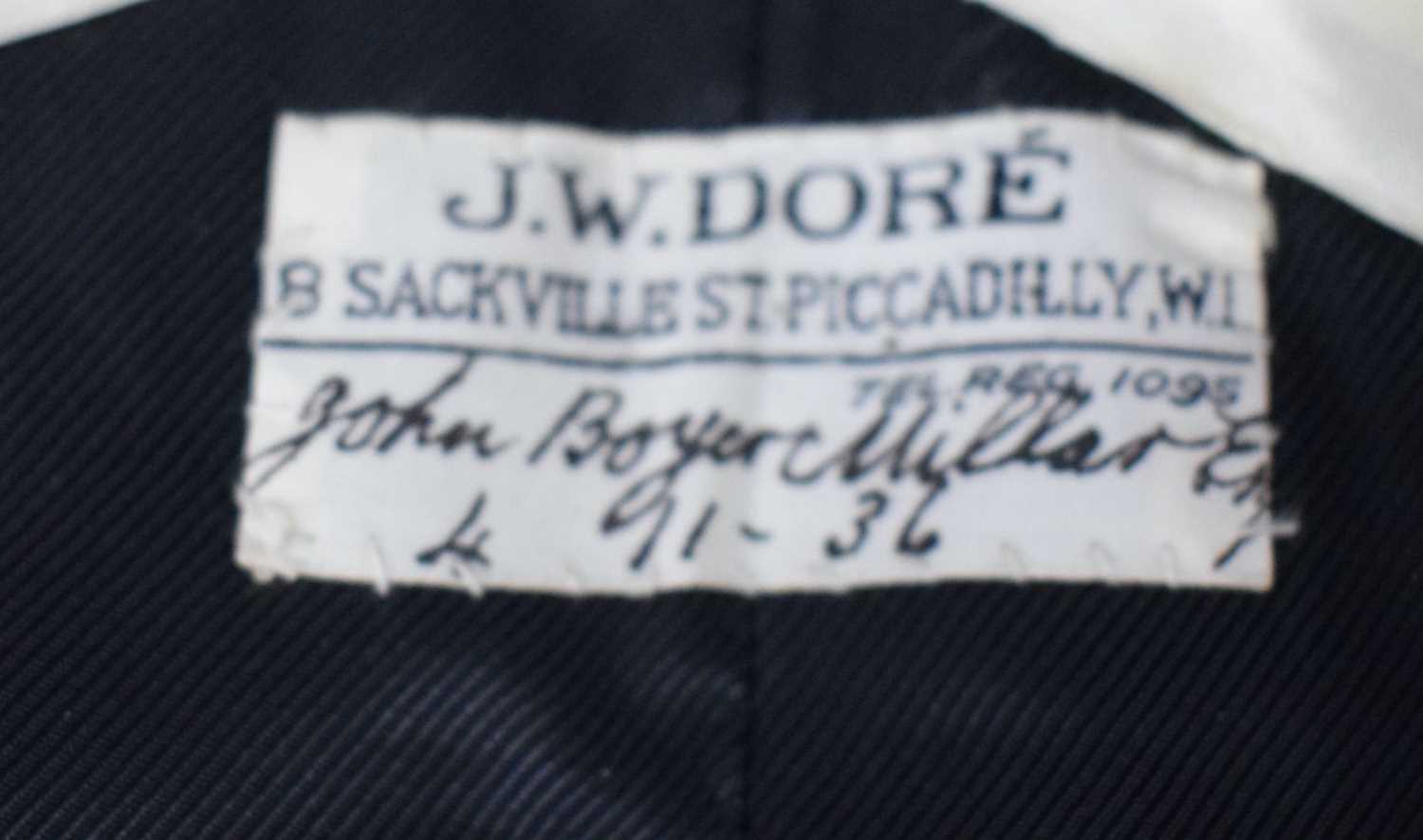 A 1930's J W Dore of Piccadilly Tailcoat suit with 2 pairs of trousers coat 113 cm (3). - Image 7 of 18