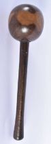 A SMALL AFRICAN TRIBAL THROWING CLUB. 24 cm long.