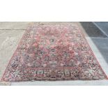 A Persian Sarouk rug 367 x 267 cm
