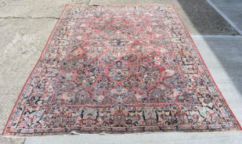 A Persian Sarouk rug 367 x 267 cm