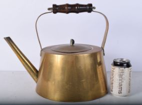 A heavy vintage copper kettle 32 cm