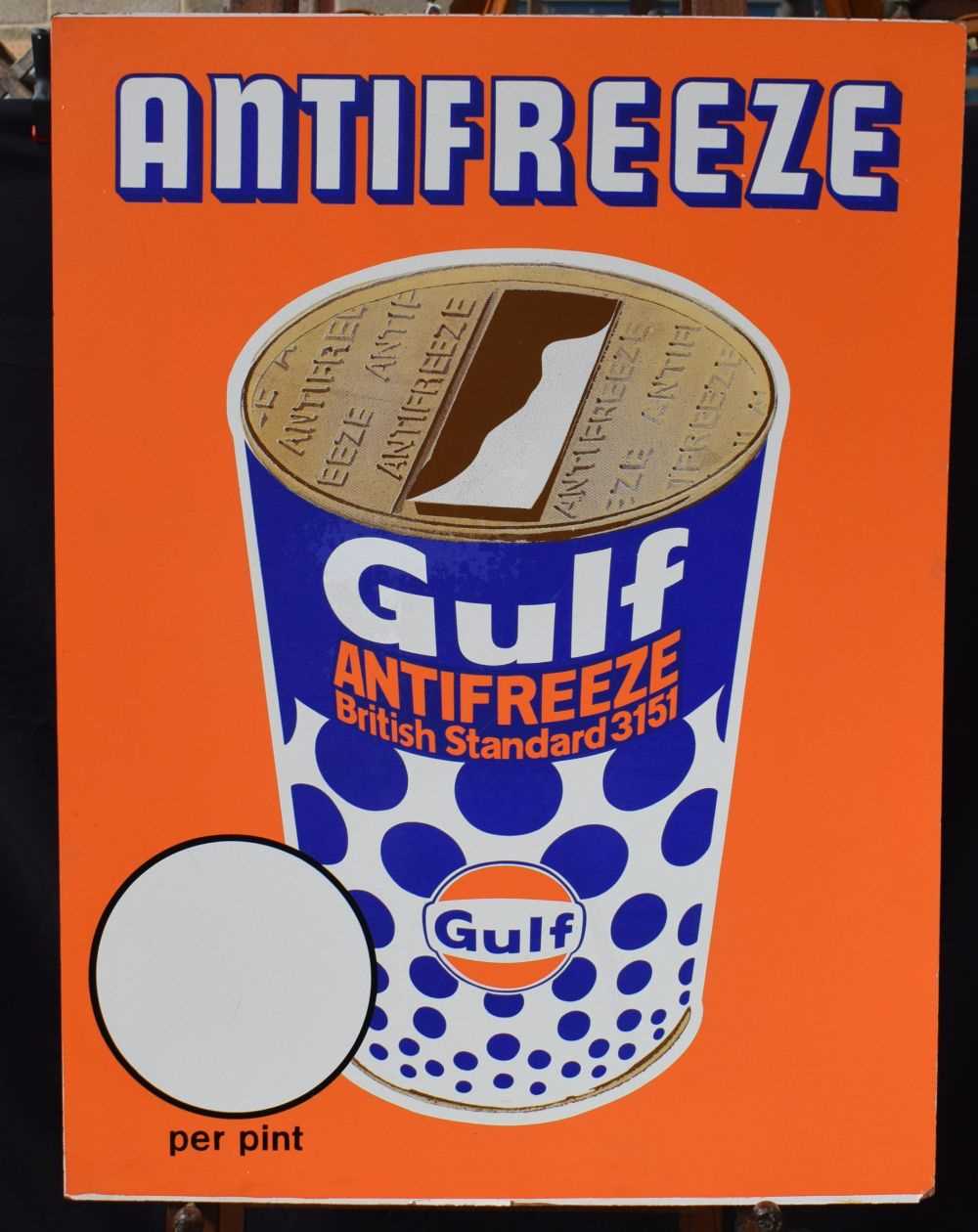 A large Gulf antifreeze poster 101 x 76 cm - Image 2 of 6