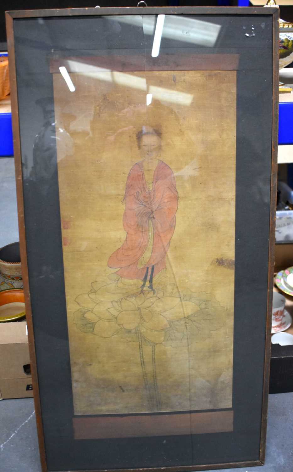 A 17TH CENTURY CHINESE King PAINTING OF AN IMMORTAL. 85 cm x 42 cm.