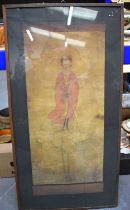 A 17TH CENTURY CHINESE King PAINTING OF AN IMMORTAL. 85 cm x 42 cm.