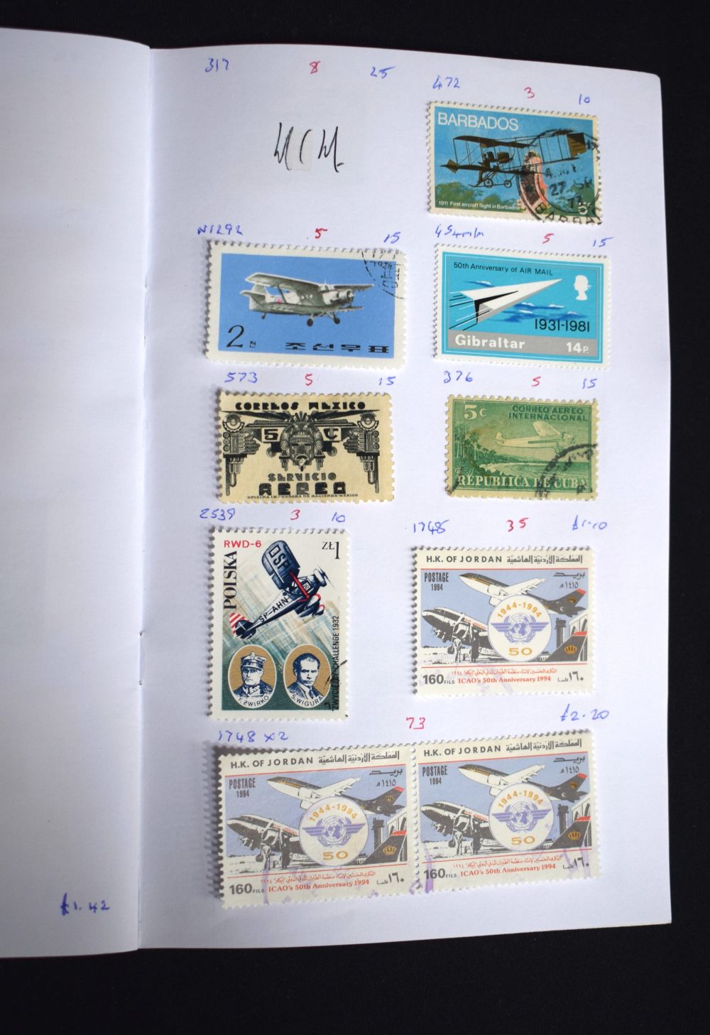 A collection of worldwide stamps Aviation, Germany, Birds , Saudi Arabia Etc (Qty) - Image 21 of 22